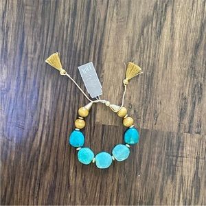 J.Jill exotic blues beaded bracelet